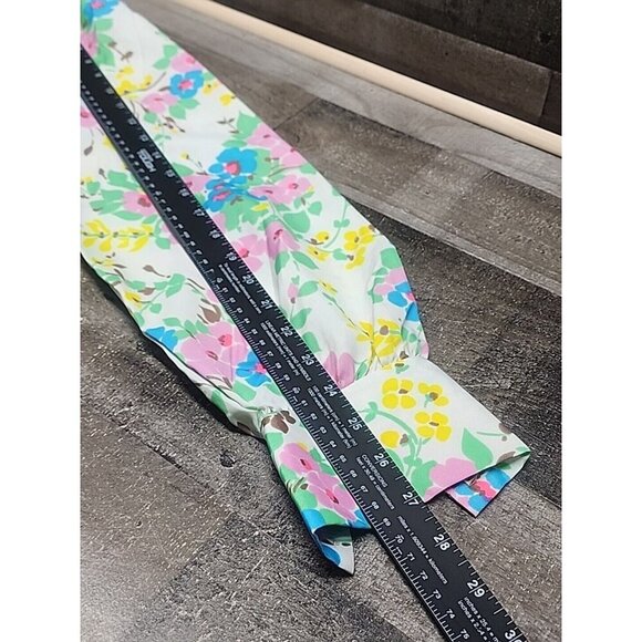 Vintage 70's JC Penny womans Bow collar Floral Blouse Office Geek Grandma Core - Picture 8 of 9